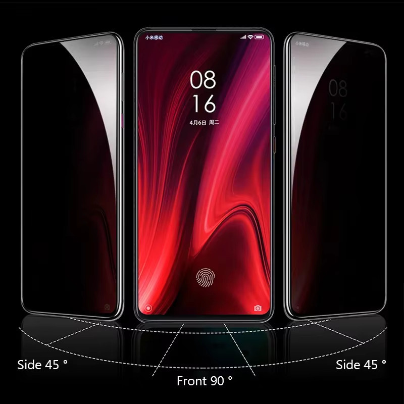 5er Pack Xiaomi Blickschutzfolie Anti-Spy Schutzglas für Redmi Note 13 Pro 12 11 10 9 8 7 Plus 5G und Redmi 10C 9A 9 - Bild 3