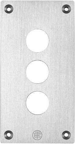 Schneider Electric XAPE303 Abdeckplatte aus Aluminium in Silber, IP65, bündig einbaubar - Bild 1