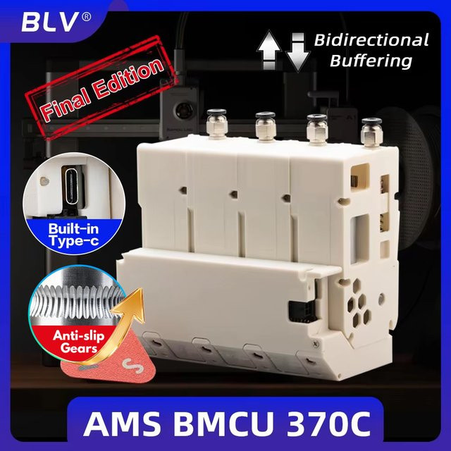 BLV BMCU 370C Open-Source AMS-MMU-Lösung mit Unterstützung für Auto-Refill-Farm und Type-C Anschluss - Bild 1