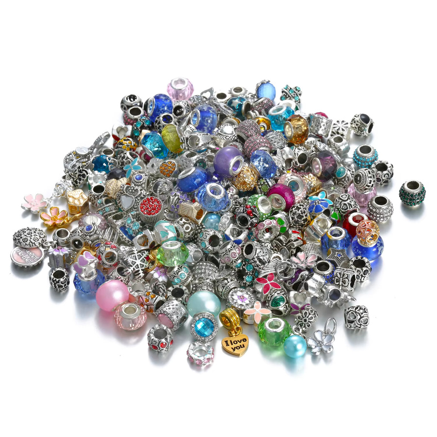 LEABYL Charms, Zinklegierung, Kristall, Perle, Bunt, Klassisch - Bild 2