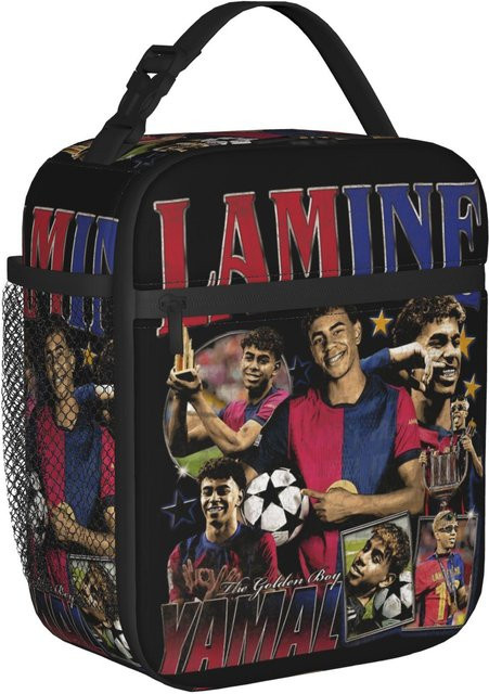 Fancy Style Studio Lamine Y-Yamal Isolierte Lunchtasche Kühltasche in Schwarz, auslaufsicher und wiederverwendbar - Bild 1