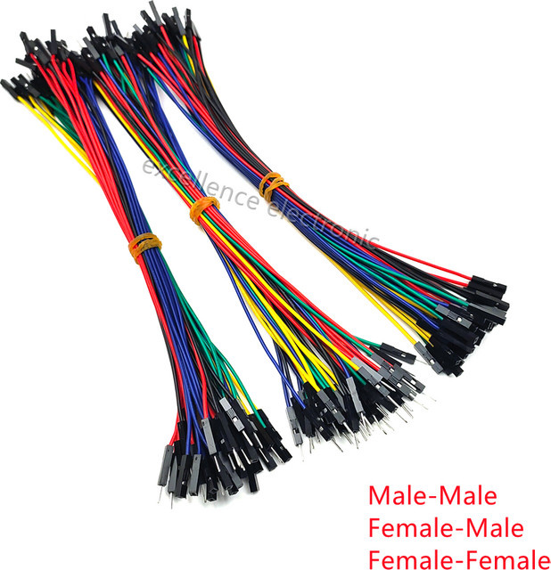 ZSDZFYLLK Dupont Jumper Kabel Set für Arduino Breadboard mit männlichen und weiblichen Steckern in Mehrfarbig, 2,54mm Pitch - Bild 1