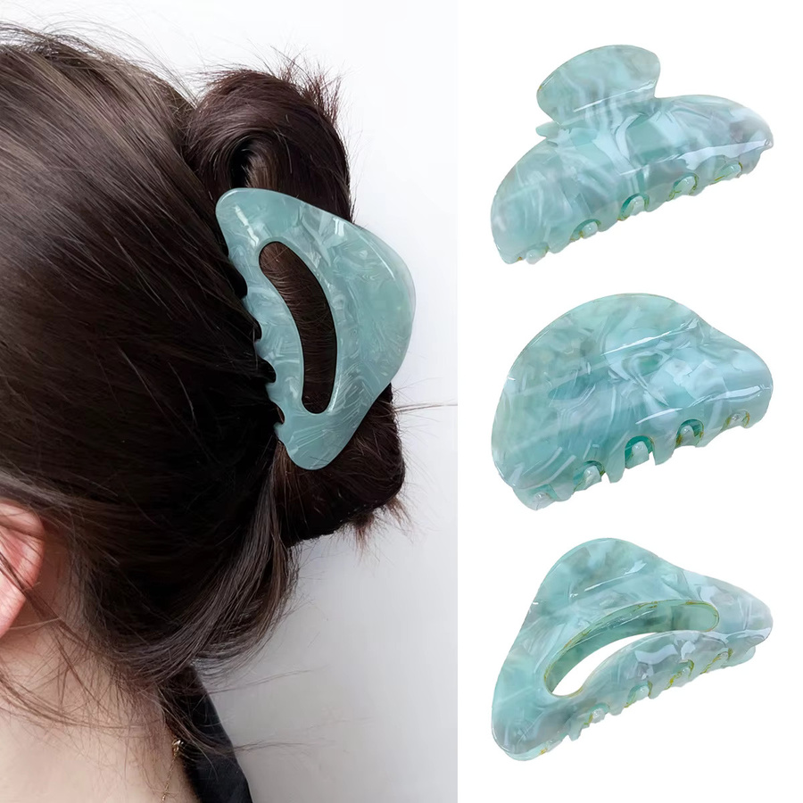 MEPHINA Haarklammern, Hai-Clips, blau, türkis, Damen - Bild 2