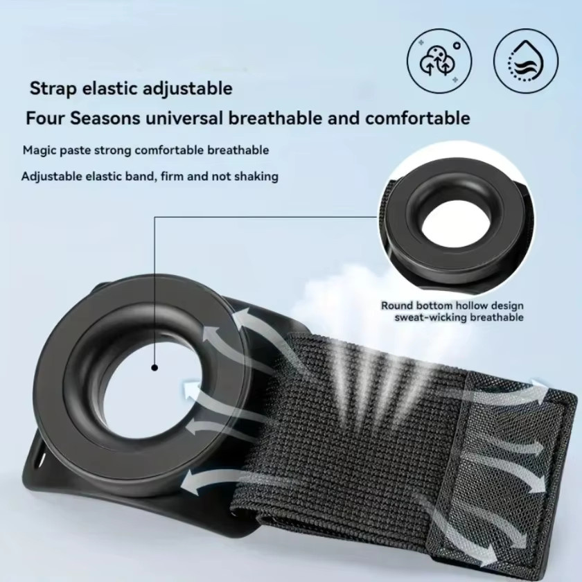 VIKEFON Magnetische Lauf-Handyhalterung in Schwarz mit 360 Grad Drehung und verstellbarem Armband für iPhone 14 15 16 17 - Bild 5
