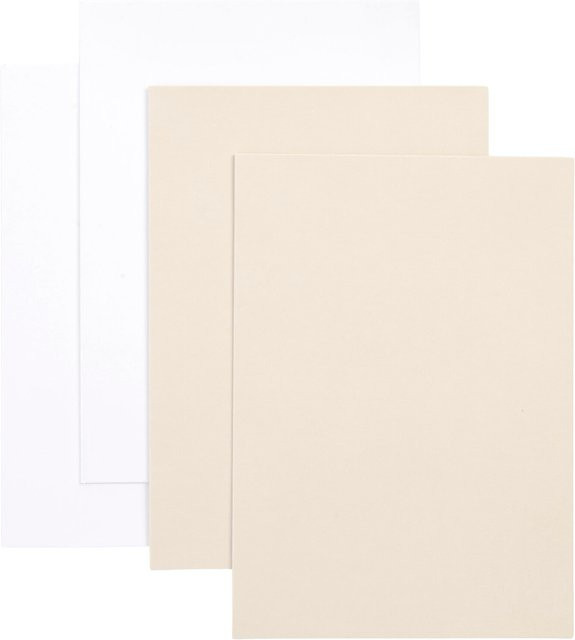 Rico Design Paper Poetry Kartenset Basic in weiß-grau B6 - Bild 1