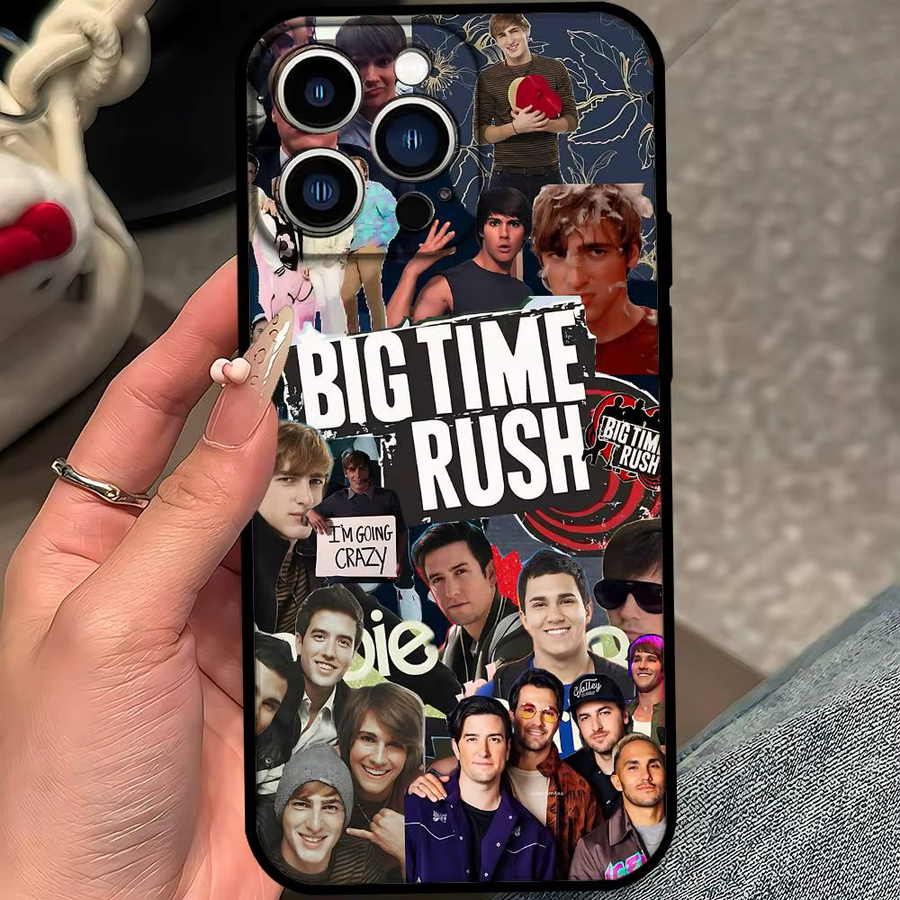 Mesuca B-Big T-Time Rush Band Handyhülle für iPhone 11 bis iPhone 17 Pro Max, Soft Cover, Schwarz/Mehrfarbig - Bild 6