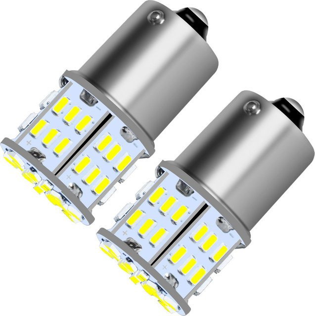 2er-Set Ultra helle LED Bremsleuchten und Rückfahrleuchten 1156 BA15S P21W S25 G18 1157 BAY15D P21/7W 12V Plug and Play für dein Auto - Bild 1