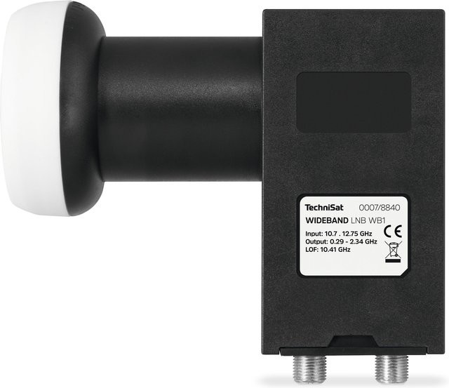 TechniSat Wideband-LNB WB1 für Mehr-Teilnehmer-Empfang, Schwarz, Durchmesser: 40 mm - Bild 1