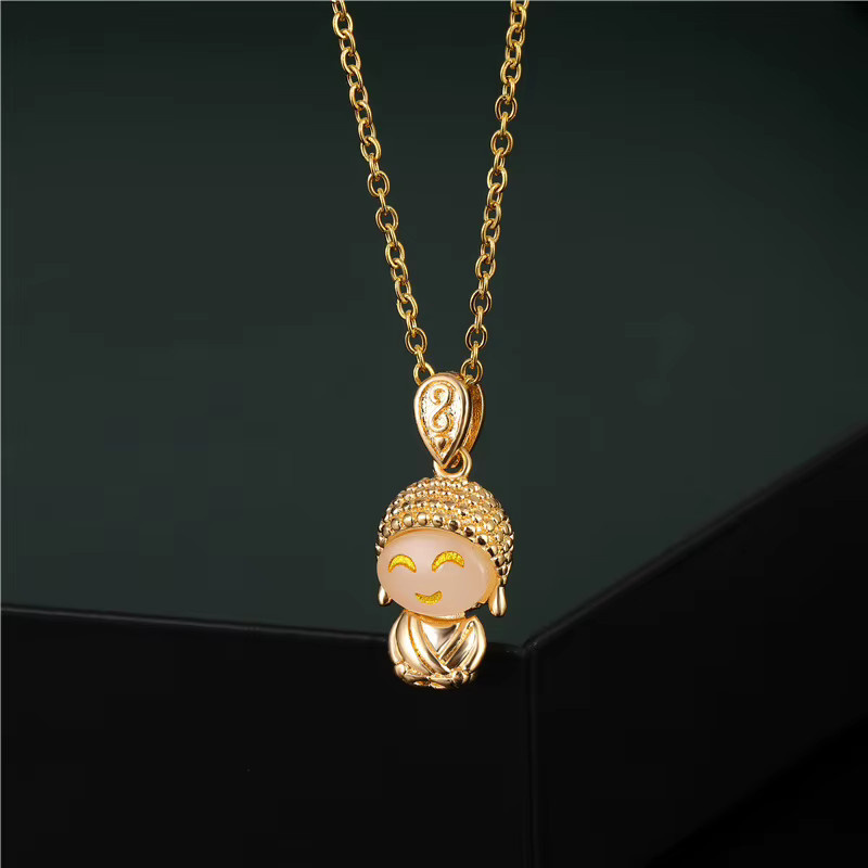 Marisa Anhänger Halskette, Edelstahl, Gold, Vintage, Damen - Bild 3