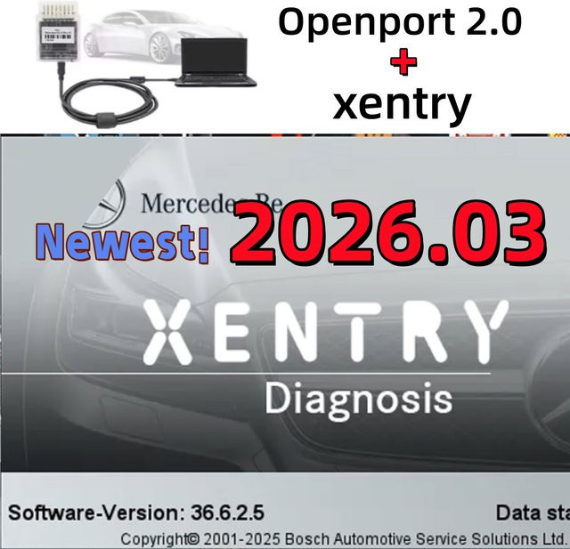 Xentry 2026.3 Mercedes-Benz Diagnosesoftware Vollversion inklusive Openport J2534 zur Ferninstallation und -aktivierung - Bild 1