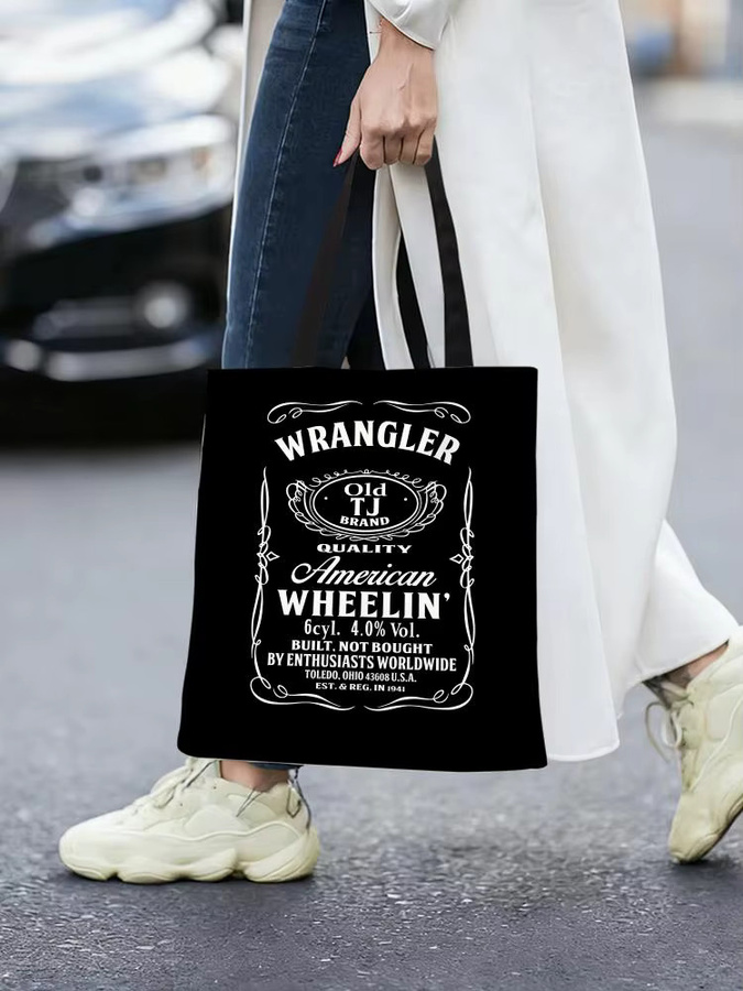 Wrangler Canvas-Schultertasche mit großem Fassungsvermögen in Schwarz - Bild 6