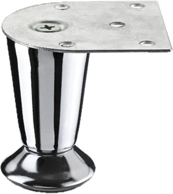 Hettich Möbelfuss Ola in Chrom, Höhe: 7 cm, Durchmesser: 22-35 mm - Bild 1