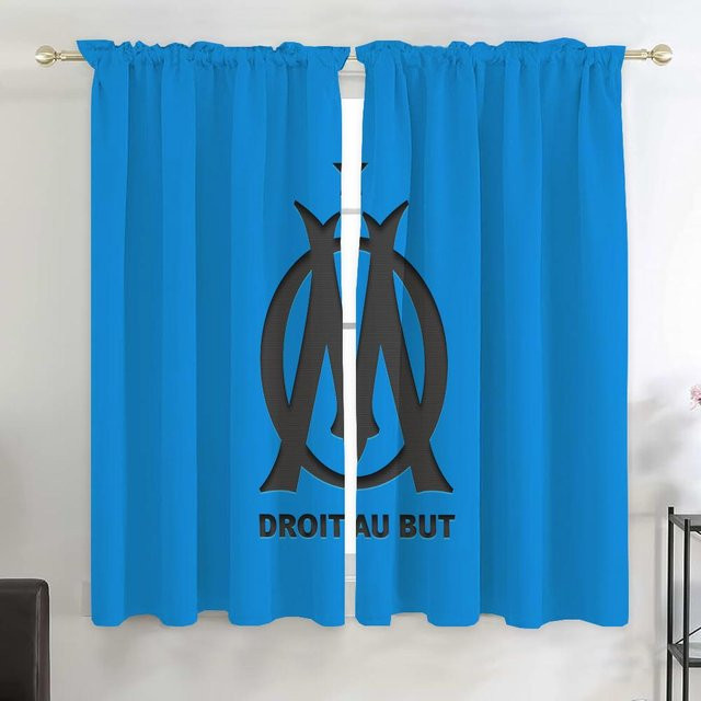 M-marseilles Girlandenvorhang als Raumteiler oder Küchenvorhang, Blau, Breite: 100 cm, Höhe: 70 cm - Bild 1