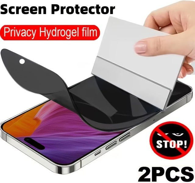 2er-Pack Privatsphäre Hydrogel-Displayschutz für Motorola Moto G10 G23 G31 G24 G04 G15 G60 G60S G64, transparent - Bild 1