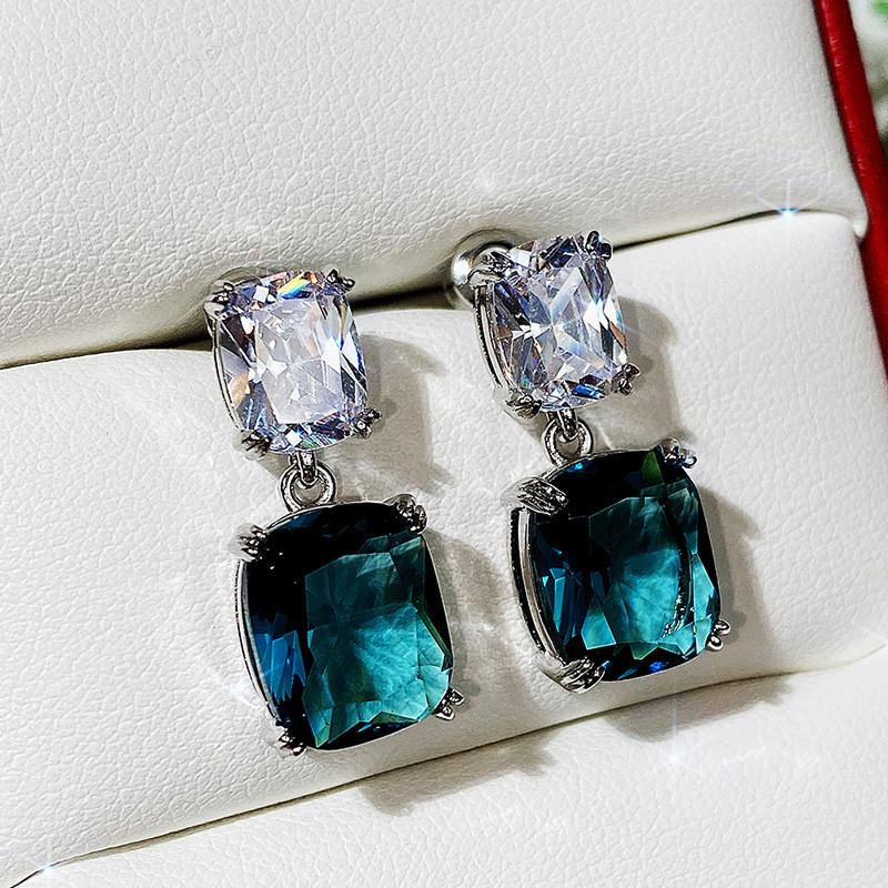 YIRAN Jewelry Hängeohrringe, Sterling, Zirkonia, Damen - Bild 2