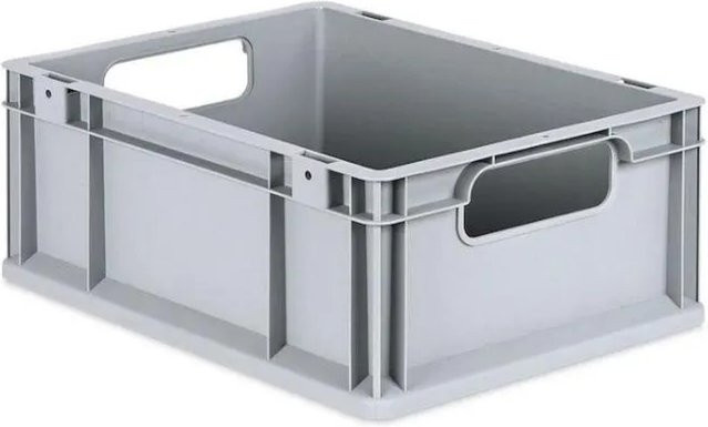 PROREGAL Eurobox Nextgen Economy Transportbox mit Griffen, Grau, H x B x T: 17 x 30 x 40 cm - Bild 1