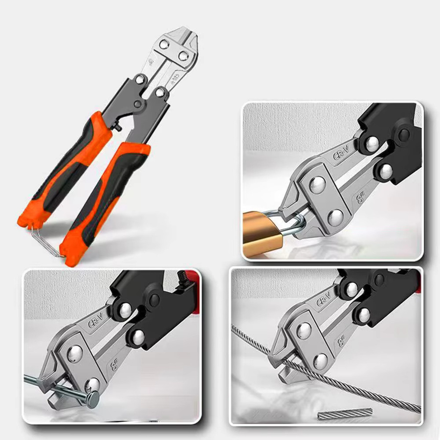 WOZOBUY 8 Zoll Mini-Bolzenschneider Multitool als Stahldrahtschneider und Drahtseilklemme - Bild 3