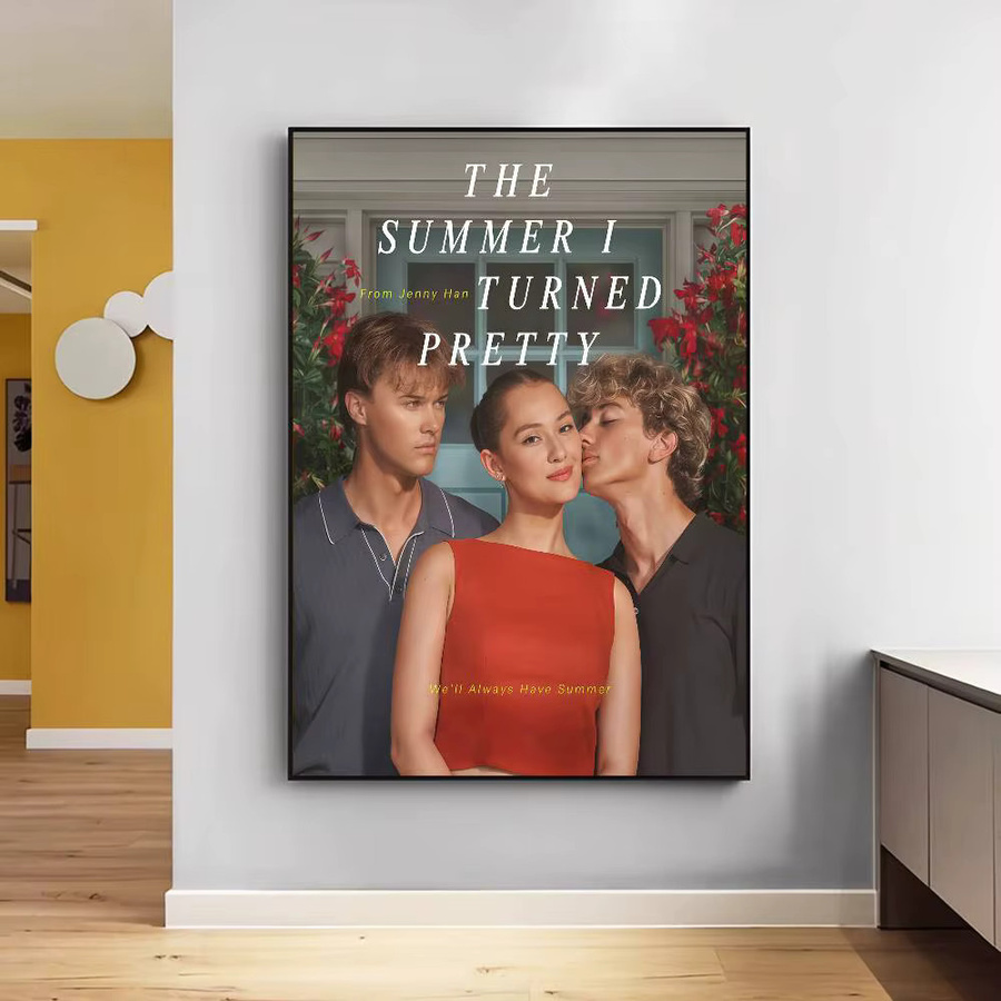 Selbstklebendes Kunstposter The Summer I Turned Pretty in Multicolor, Ästhetisches Whitepaper Wandbild, Rechteckig, Breite: 15 cm, Höhe: 10 cm - Bild 4