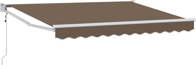 vidaXL Markise Taupe aus Polyester und Metall mit Kurbel, B/H: 300 x 250 cm - Bild 1