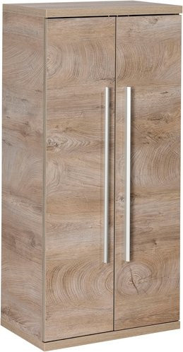 Fackelmann Bad-Hängeschrank Stanford Doppel-Midischrank in Eiche Natur Braun B/H/T: 50,5 x 106 x 32 cm - Bild 1