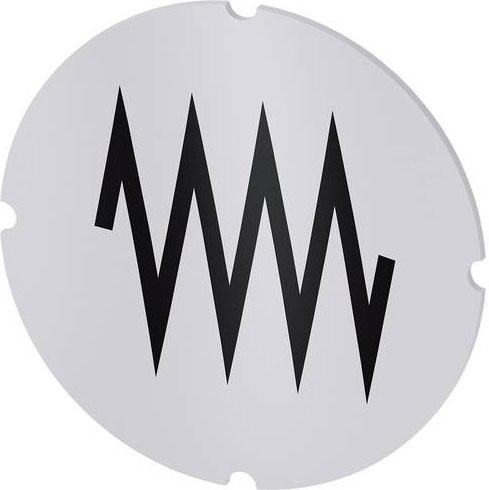 Siemens Einlegeschild 3SU1900-0AB71-0QW0 aus Kunststoff, 10 Stück, Schwarz und Weiß - Bild 1