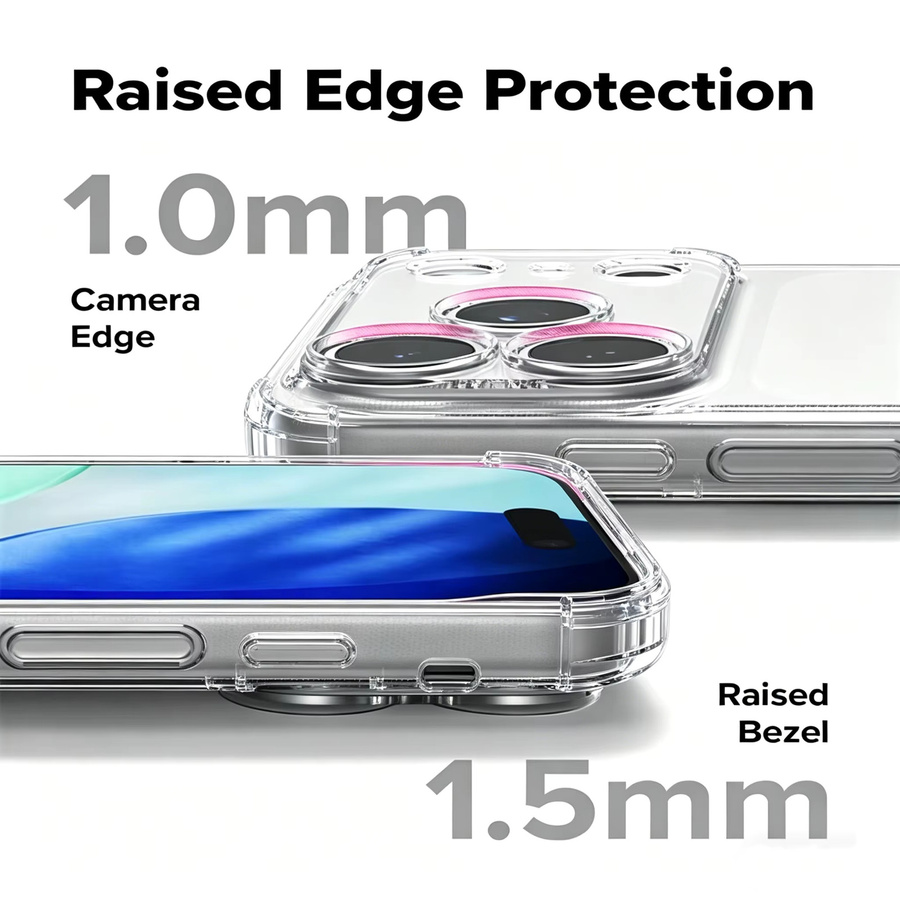 VOUVI Transparente Stoßfeste Hülle für iPhone Modelle, Weiche Schutzhülle in Transparent - Bild 3
