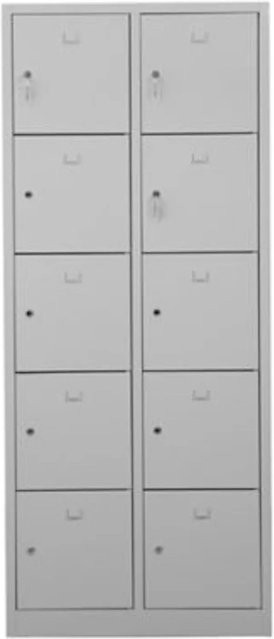 PROREGAL Schließfachschrank Falcon Medium Grau mit Zylinderschloss, H x B x T: 190 x 80 x 45 cm - Bild 1