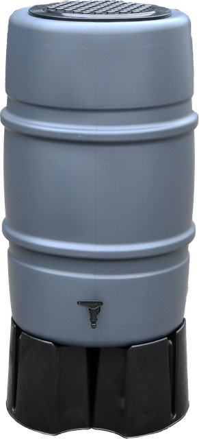 Regentonne mit Fuß, Volumen: 227 Liter - Bild 1