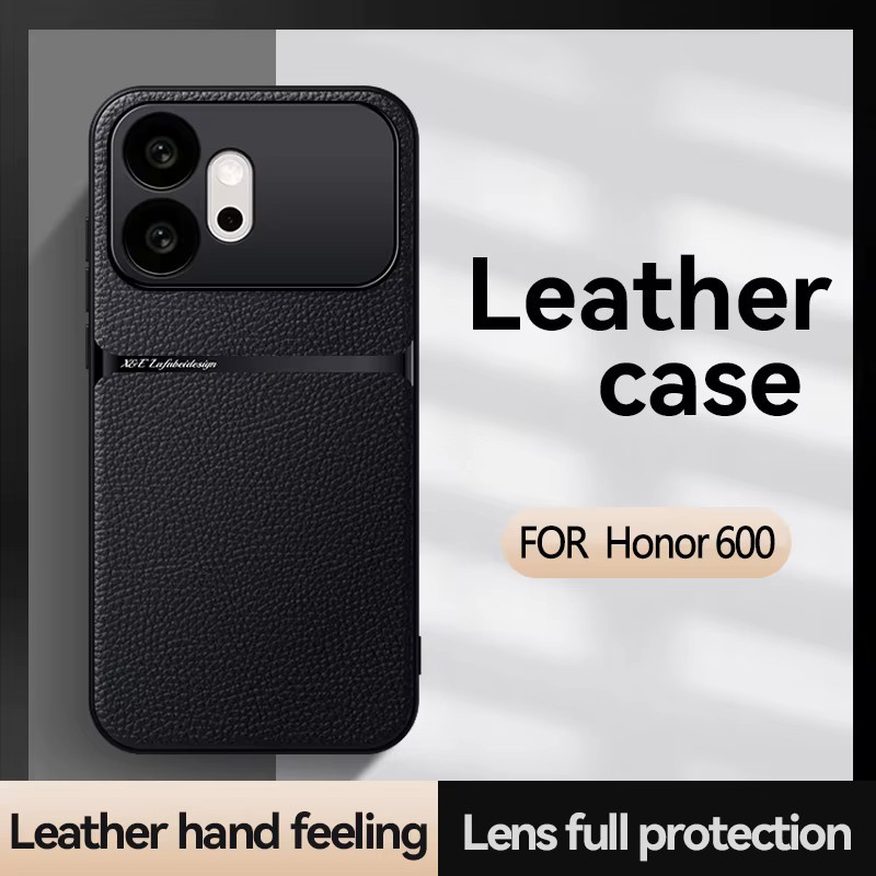 EUCAGR Luxus PU-Leder Handyhülle mit Magnetfunktion für Honor 600 Pro, Honor 600 Pro und Honor 600 Lite in Schwarz - Bild 3