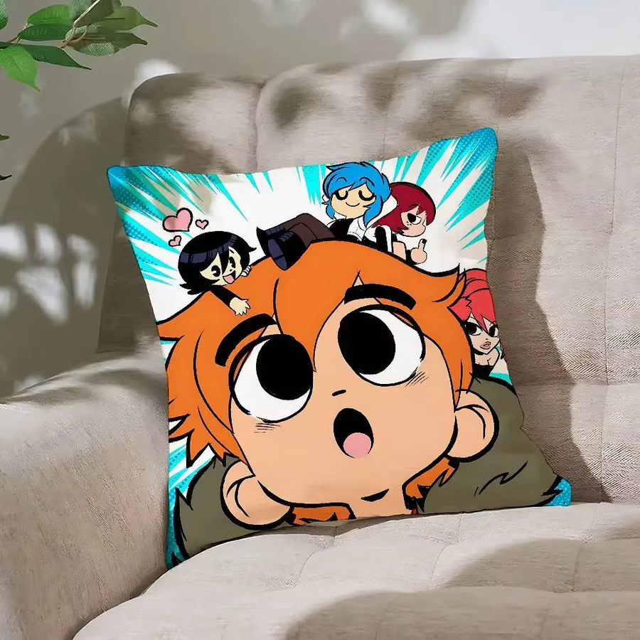 52TOYS Scott Pilgrim Vs The World Kissenbezug aus Polyester mit Reißverschluss, Mehrfarbig, B/T/H: 40 x 40 x 40 cm - Bild 6