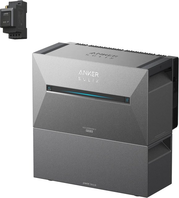 Anker Solix Solarbank 3 E2700 Pro in Grau mit Erweiterungsakku BP2700 und Smart Meter - Bild 1