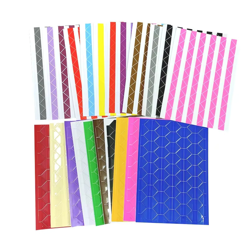 Bunte PVC Foto-Eckaufkleber für DIY Tagebücher und Bastelarbeiten in Rot und Weiß - Bild 2