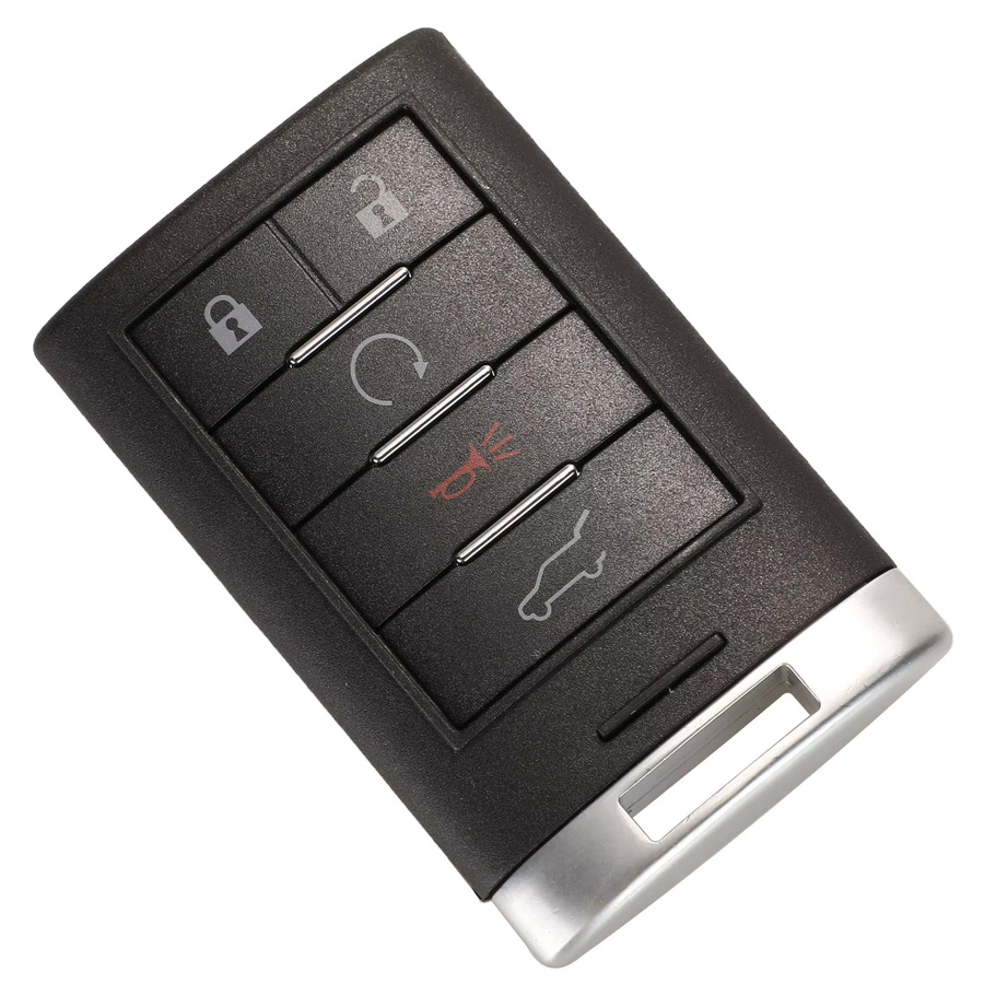 Jingyuqin Entry Fob Autoschlüssel für Cadillac SRX CTS CTS Coupe mit ID46 Chip, 315/433MHz, Schwarz - Bild 3