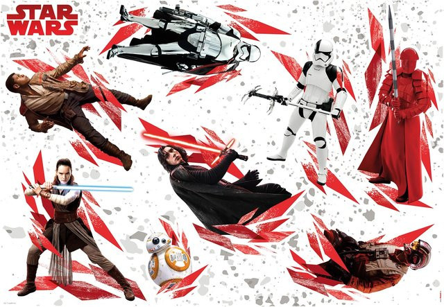 Komar Deko-Sticker Star Wars The Last Jedi, Mehrfarbig, Breite: 100 cm, Höhe: 70 cm - Bild 1