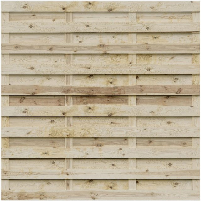 Tetzner und Jentzsch Skalö-Serie KDI-Grün Holzbrett, Farbe: Grün und Beige, B/H: 180 x 180 cm, Dicke: 1 cm, Breite: 10 cm - Bild 1
