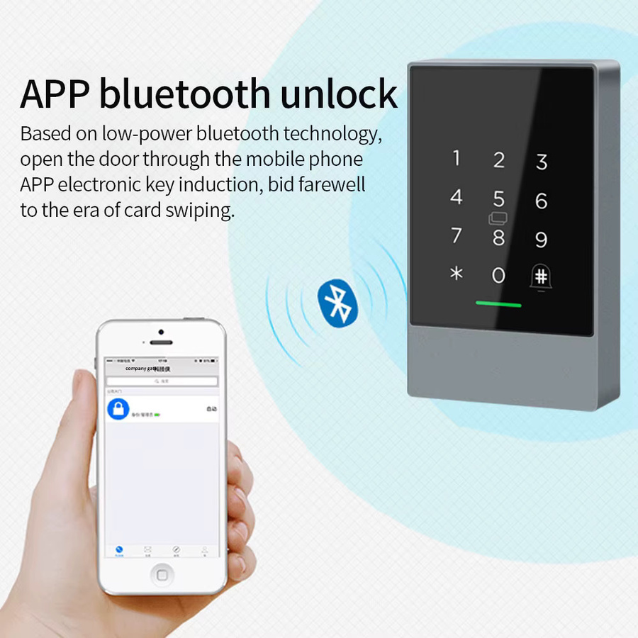 TTLock K3/K3F Smart Lock mit Fingerabdruck, NFC und Bluetooth zur Zugangskontrolle für elektrische Tore und Gegensprechanlagen inklusive 13,56 MHz RFID-Karte - Bild 1