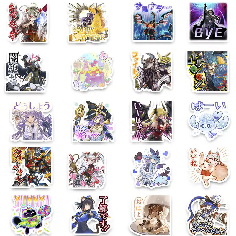 Bandai Yu-Gi-Oh Kleine Karten-Zusatzsticker, 40 Stück, DIY Aufkleber - Bild 5