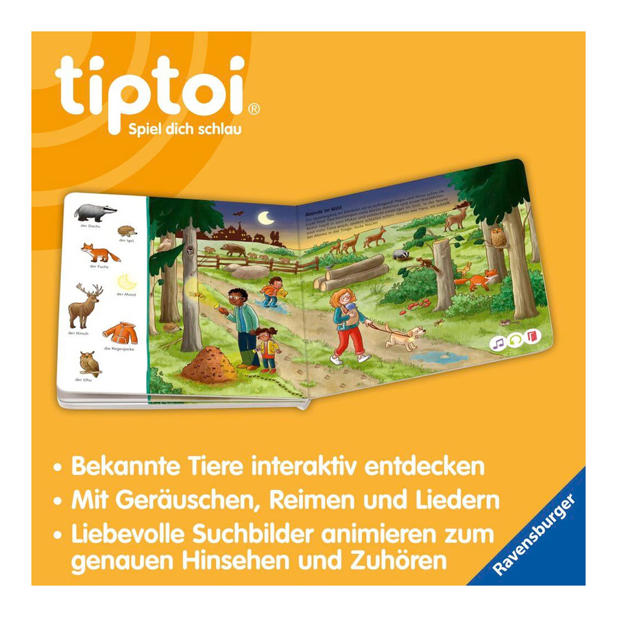 Ravensburger tiptoi Suchen und Entdecken Meine Tiere Lernbuch ab 2 Jahren - Bild 1