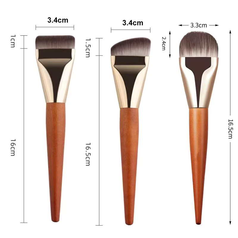 RUZOFO Foundation-Pinsel, Flachkopf-Make-up-Pinsel, Unisex - Bild 3