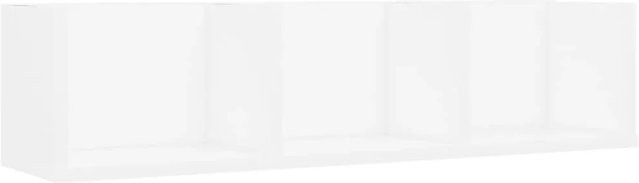 vidaXL CD-Wandregal aus Holzwerkstoff in Weiß, B: 75 cm, T: 18 cm, H: 18 cm - Bild 1