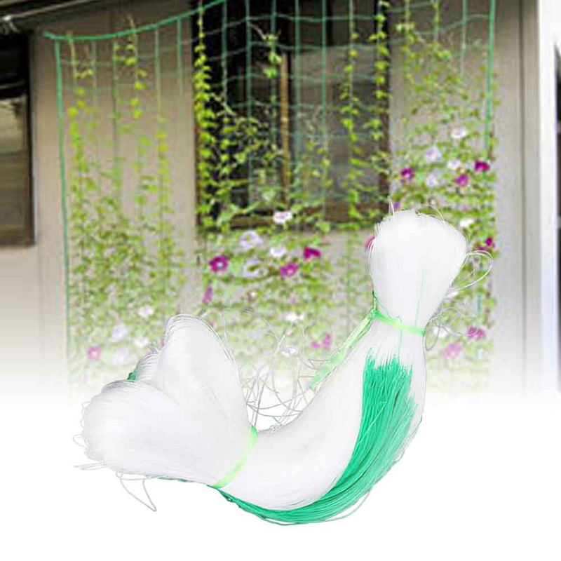 DIYelecs Pflanzenkletterstütznetz Spalier in Weiß für Garten und Gemüseanbau, 2 x 100 m - Bild 6