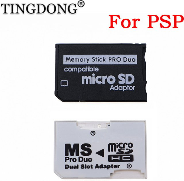 TingDong TF zu Memory Stick Pro Duo Adapter für PSP in Weiß - Bild 1