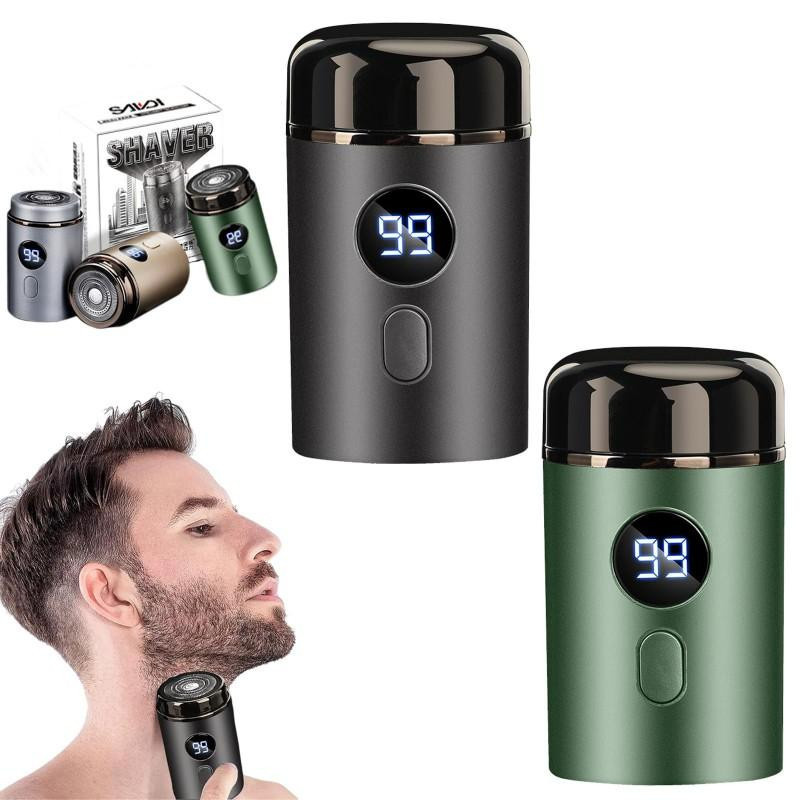 Meiteai-All Mini-Elektrorasierer für Herren in Schwarz mit Digitalanzeige, tragbarer intelligenter Nass- und Trockenrasierer, wiederaufladbar und waschbar - Bild 9