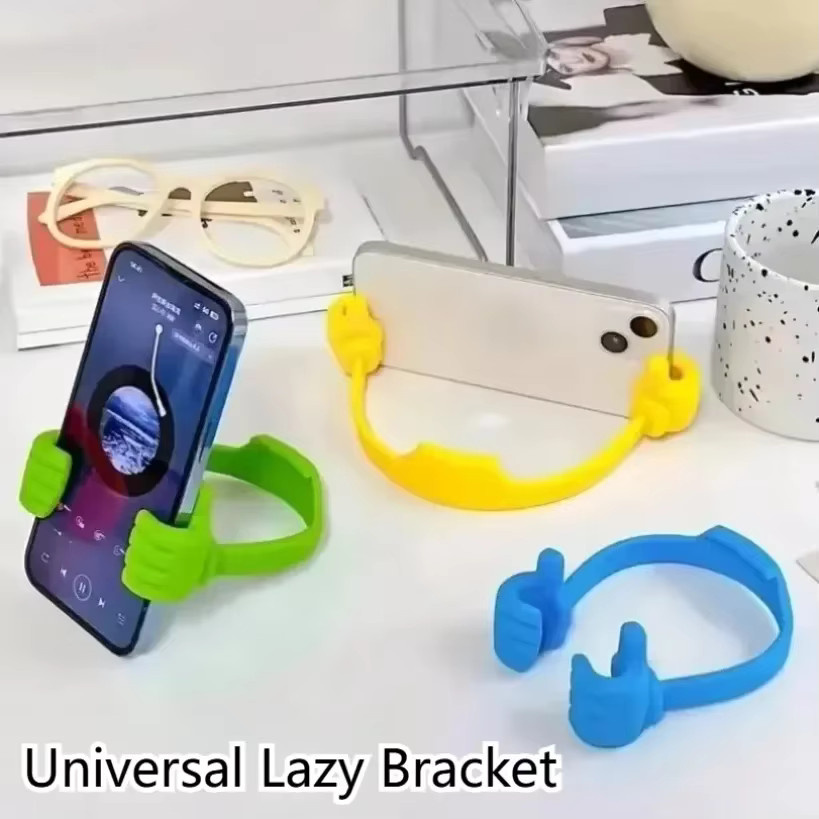 Verstellbarer Daumen-Hoch Handyhalter und Tablet-Ständer für Schreibtisch und Desktop - Bild 1