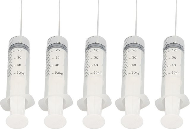 Bisofice Tinten-Füllspritzen Set mit Skala, 5 Stück, transparent, 50 ml Injektor-Werkzeug für Druckerpatronen - Bild 1
