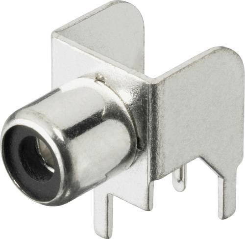 Monacor T-709 Cinch-Einbaubuchse in Schwarz und Silber - Bild 1