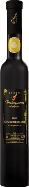 Oberbergener Gewürztraminer Beerenauslese Weißwein, 2018, Baden, edelsüß, 0,375 l - Bild 1