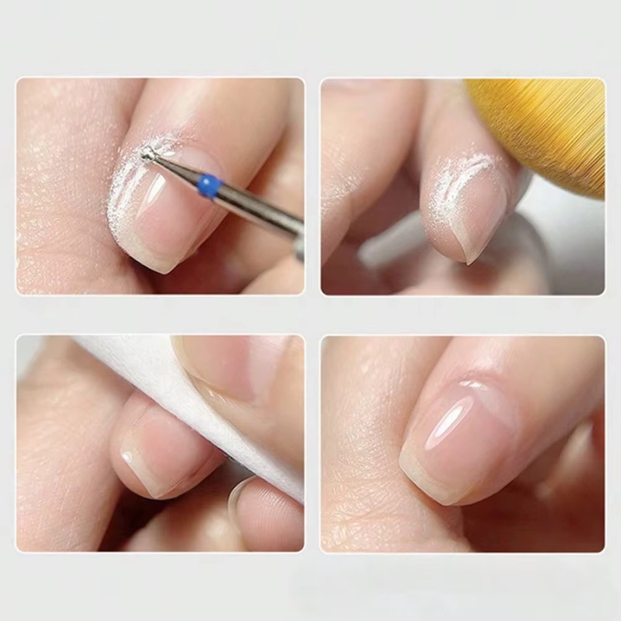 NotNoot 3-teiliges Diamant-Nagelhaut-Nagelbohrer-Set, Flammenform, 3/32 Schaft, fein & mittel - Bild 3