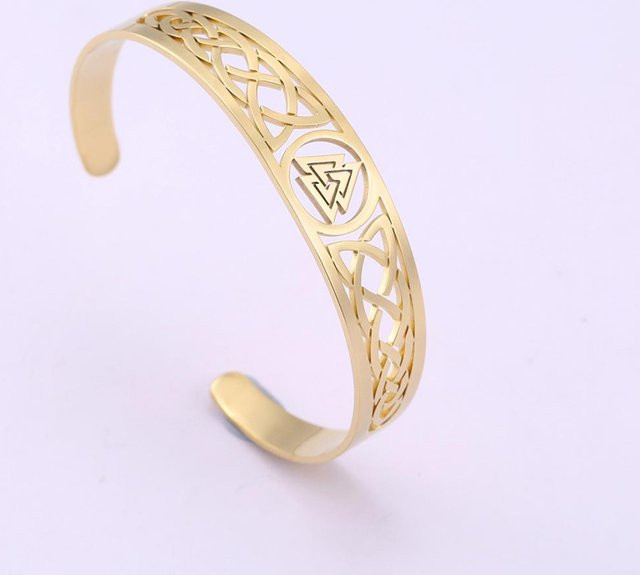 Armband Edelstahl, Gold, Vintage, Unisex - Bild 1
