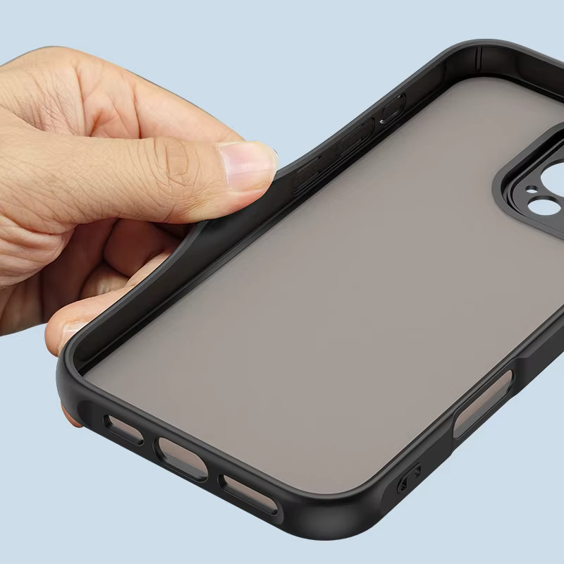 Stoßfeste Armor Schutzhülle aus matter PC-Hartschale für Google Pixel 9, Google Pixel 9A und Google Pixel 9 Pro XL in Schwarz und Blau - Bild 2